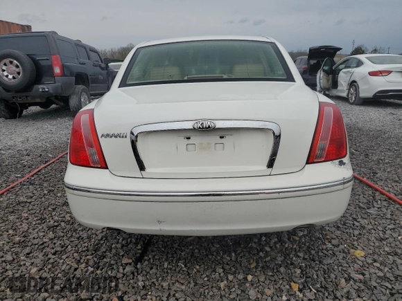 2008 Kia Amanti with VIN KNALD125985166299, listed as a Copart auction lot 47648295 with 87,380 mi miles and Salvage Title. Bid and sale history available at carsss.com. Image 6.
