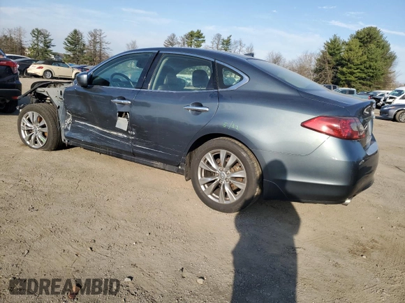 2012 Infiniti M with VIN JN1BY1AP9CM331047, listed as a Copart auction lot 49730015 with 125,263 mi miles and Salvage Title. Bid and sale history available at DreamBid. Image 2.