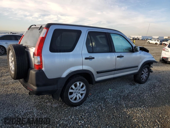 2005 Honda CR-V EX with VIN JHLRD788X5C022255, listed as a Copart auction lot 46299875 with 187,804 mi miles and Salvage Title. Bid and sale history available at carsss.com. Image 3.