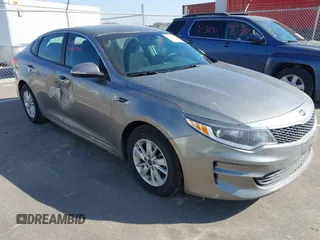 2017 Kia Optima LX with VIN 5XXGT4L32HG168901, listed as a IAAI auction lot 41775573 with 80,956 mi miles. Bid and sale history available at carsss.com. Image 1.