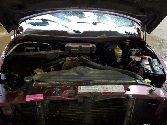 2001 Dodge 1500 with VIN 3B7HF13Y91G204298, listed as a Copart auction lot 46841055 with 156,996 mi miles and Salvage Title. Bid and sale history available at DreamBid. Image 11.