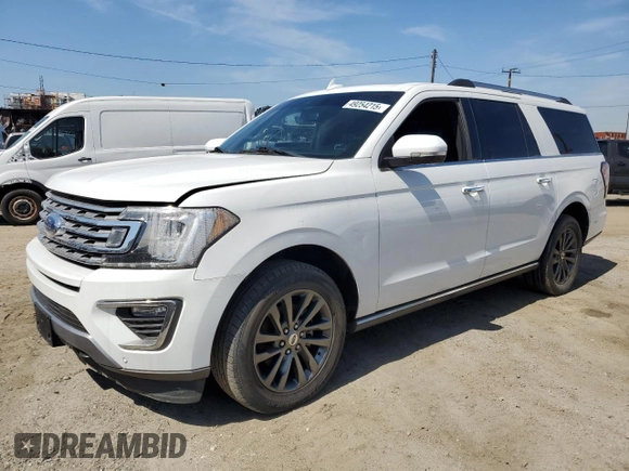2020 Ford Expedition Max Limited z VIN 1FMJK2AT2LEA88717, wystawiony jako Copart lot #49254215 z przebiegiem Nie podano mil oraz Szkoda całkowita • Salvage title. Historia ofert i sprzedaży dostępna na DreamBid. Obrazek 1.