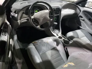 2001 Ford Mustang GT Deluxe with VIN 1FAFP42X61F186011, listed as a Copart auction lot 43812845 with 96,864 mi miles and Salvage Title. Bid and sale history available at carsss.com. Image 8.