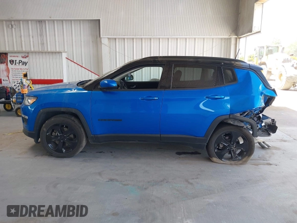 2020 Jeep Compass Altitude with VIN 3C4NJCBB3LT257440, listed as a IAAI auction lot 42115129 with 70,990 mi miles and . Bid and sale history available at carsss.com. Image 14.
