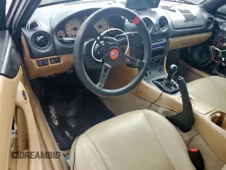2001 Mazda MX-5 Miata with VIN JM1NB353210210976, listed as a Copart auction lot 59653695 with 152,250 mi miles and Salvage title. Bid and sale history available at DreamBid. Image 8.