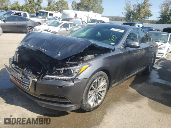 2017 Genesis G80 3.8L with VIN KMHGN4JE1HU203917, listed as a Copart auction lot 71971464 with 67,101 mi miles and Salvage Title. Bid and sale history available at carsss.com. Image 1.
