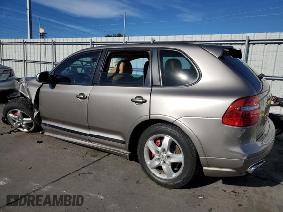 2008 Porsche Cayenne GTS with VIN WP1AD29P48LA74504, listed as a Copart auction lot 76355594 with Not provided miles and Salvage title. Bid and sale history available at DreamBid. Image 2.