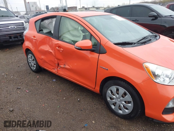 2013 Toyota Prius One with VIN JTDKDTB32D1053479, listed as a IAAI auction lot 41981035 with 53,588 mi miles. Bid and sale history available at carsss.com. Image 13.