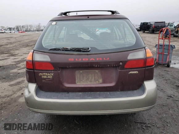 2001 Subaru Legacy Outback L.L. Bean z VIN 4S3BH806617625337, wystawiony jako Copart lot #84534724 z przebiegiem 54 068 mil mil oraz Czysty tytuł • Clean title. Historia ofert i sprzedaży dostępna na DreamBid. Obrazek 6.