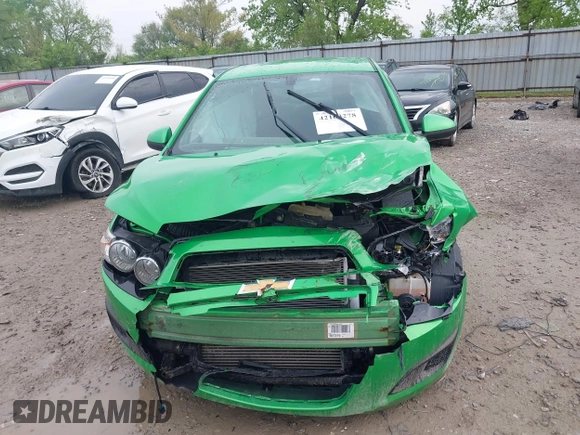 2015 Chevrolet Sonic LT with VIN 1G1JC5SB8F4168860, listed as a IAAI auction lot 42163278 with 102,855 mi miles and . Bid and sale history available at DreamBid. Image 12.