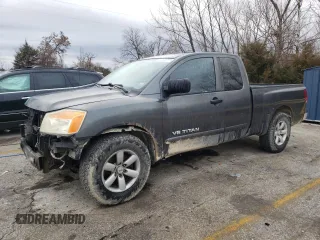 2010 Nissan Titan SE with VIN 1N6AA0CA9AN319565, listed as a Copart auction lot 44175775 with 214,303 mi miles and Salvage Title. Bid and sale history available at carsss.com. Image 1.