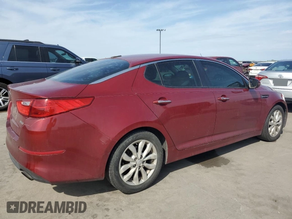 2015 Kia Optima EX with VIN 5XXGN4A72FG356248, listed as a Copart auction lot 50731795 with 186,448 mi miles and Clean Title. Bid and sale history available at carsss.com. Image 3.