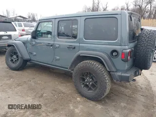 2024 Jeep Wrangler Sport S with VIN 1C4PJXDG7RW263740, listed as a IAAI auction lot 41551988 with 5,122 mi miles and . Bid and sale history available at DreamBid. Image 3.