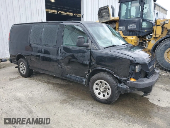 2013 Chevrolet Express Cargo with VIN 1GCSGAFX0D1161799, listed as a Copart auction lot 53079035 with 190,408 mi miles and Salvage Title. Bid and sale history available at DreamBid. Image 4.