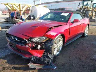 2021 Ford Mustang EcoBoost with VIN 1FATP8UH9M5157032, listed as a IAAI auction lot 41706287 with 12,503 mi miles. Bid and sale history available at carsss.com. Image 2.