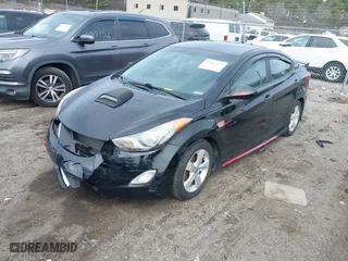 2012 Hyundai Elantra GLS with VIN KMHDH4AE4CU240804, listed as a IAAI auction lot 41887622 with 147,738 mi miles. Bid and sale history available at carsss.com. Image 2.