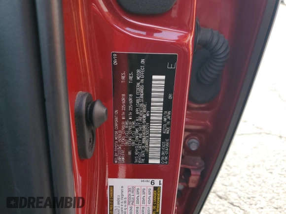 2020 Lexus NX 300 with VIN JTJDARBZ3L5007219, listed as a Copart auction lot 58229865 with 85,866 mi miles and Salvage title. Bid and sale history available at DreamBid. Image 14.
