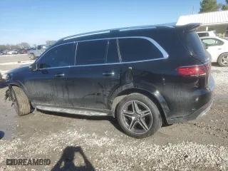 2023 Mercedes-Benz GLS with VIN 4JGFF5KE1PA967716, listed as a Copart auction lot 46681175 with 21,638 mi miles and Salvage Title. Bid and sale history available at carsss.com. Image 2.