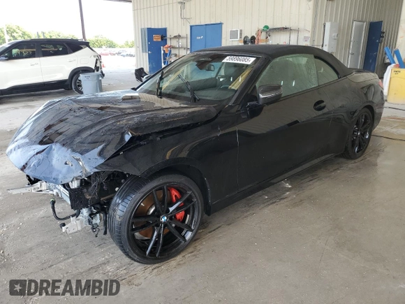 2022 BMW 4 Series M440i with VIN WBA53AT09NCK27186, listed as a Copart auction lot 59896085 with Not provided miles and Non repairable. Bid and sale history available at DreamBid. Image 1.