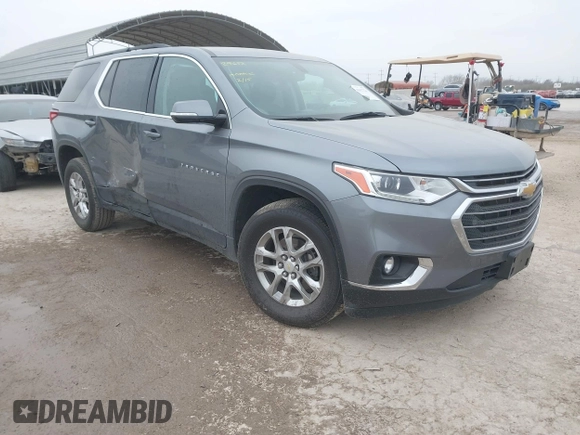 2020 Chevrolet Traverse LT Cloth with VIN 1GNERGKW3LJ161664, listed as a IAAI auction lot 41637221 with 64,180 mi miles. Bid and sale history available at carsss.com. Image 1.