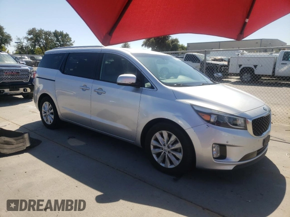 2017 Kia Sedona EX with VIN KNDMC5C1XH6264152, listed as a Copart auction lot 69098454 with 123,954 mi miles and Salvage Title. Bid and sale history available at carsss.com. Image 4.