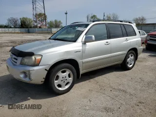 2005 Toyota Highlander z VIN JTEDP21A650043793, wystawiony jako Copart lot #54769935 z przebiegiem 210 597 mil mil oraz Czysty tytuł • Clean title. Historia ofert i sprzedaży dostępna na DreamBid. Obrazek 1.