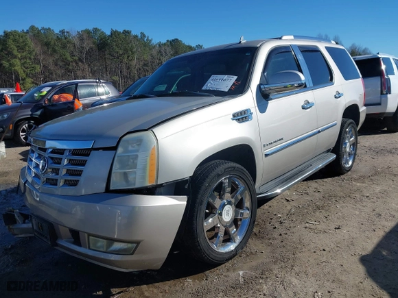 2007 Cadillac Escalade with VIN 1GYFK63877R349228, listed as a IAAI auction lot 41691077 with 159,450 mi miles. Bid and sale history available at carsss.com. Image 22.