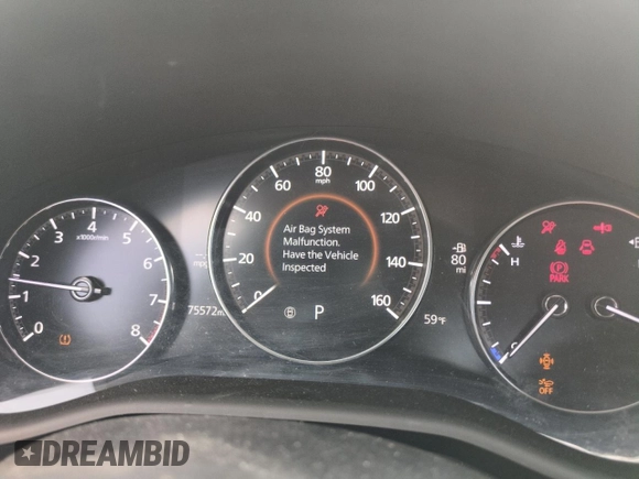 2021 Mazda 3 Select with VIN 3MZBPABL9MM253920, listed as a Copart auction lot 51257025 with 75,572 mi miles and Salvage Title. Bid and sale history available at DreamBid. Image 9.