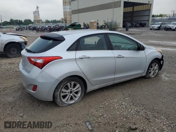 2014 Hyundai Elantra GT with VIN KMHD35LH8EU196479, listed as a Copart auction lot 61127244 with 0 mi miles and Salvage Title. Bid and sale history available at carsss.com. Image 3.