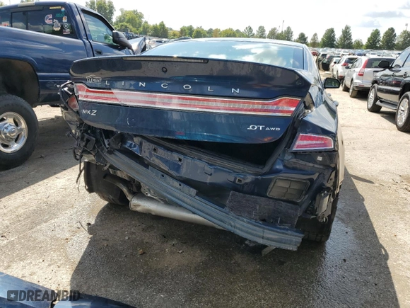 2017 Lincoln MKZ Reserve with VIN 3LN6L5F97HR662475, listed as a Copart auction lot 67546653 with 63,238 mi miles and Salvage Title. Bid and sale history available at carsss.com. Image 6.