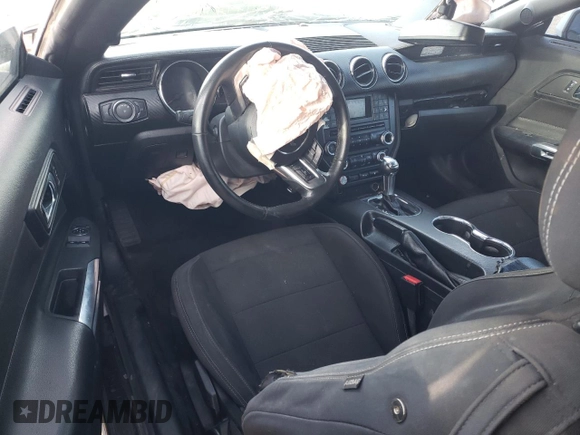 2015 Ford Mustang V6 with VIN 1FA6P8AM6F5380016, listed as a Copart auction lot 46130305 with Not Provided miles and Salvage Title. Bid and sale history available at DreamBid. Image 8.