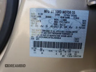 2007 Lincoln MKX z VIN 2LMDU68C97BJ06964, wystawiony jako Copart lot #55771815 z przebiegiem 89 271 mil mil oraz Szkoda całkowita • Salvage title. Historia ofert i sprzedaży dostępna na DreamBid. Obrazek 13.