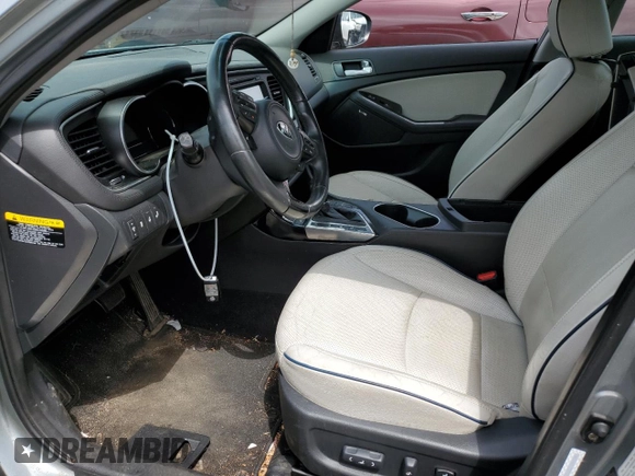 2014 Kia Optima EX z VIN KNAGN4AD1E5076018, wystawiony jako Copart lot #63213845 z przebiegiem 102 395 mil mil oraz Szkoda całkowita • Salvage title. Historia ofert i sprzedaży dostępna na DreamBid. Obrazek 7.