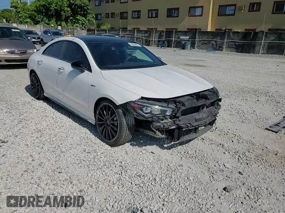2021 Mercedes-Benz CLA 35 AMG with VIN W1K5J5BB5MN220635, listed as a Copart auction lot 58544855 with 48,776 mi miles and Salvage title. Bid and sale history available at DreamBid. Image 14.