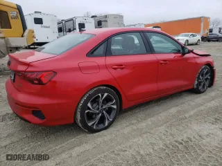 2022 Audi A3 Premium Plus with VIN WAUHUDGYXNA076608, listed as a Copart auction lot 37274063 with 4,538 mi miles. Bid and sale history available at carsss.com. Image 3.