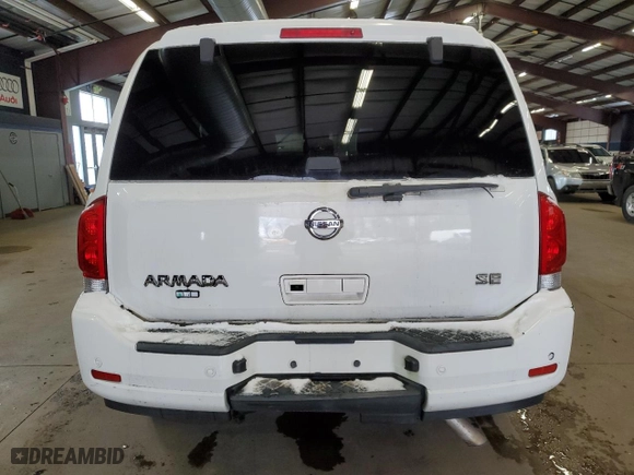 2008 Nissan Armada SE with VIN 5N1AA08C28N618303, listed as a Copart auction lot 85843884 with 184,594 mi miles and Clean Title. Bid and sale history available at carsss.com. Image 6.