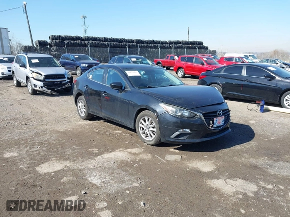 2016 Mazda 3 i Sport with VIN JM1BM1U73G1337468, listed as a IAAI auction lot 41824105 with 96,959 mi miles. Bid and sale history available at carsss.com. Image 1.