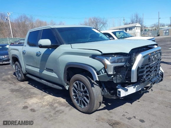 2024 Toyota Tundra 4WD Limited with VIN 5TFJA5DB1RX217281, listed as a IAAI auction lot 41828907 with 15,708 mi miles. Bid and sale history available at carsss.com. Image 1.