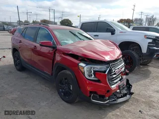 2024 GMC Terrain SLE with VIN 3GKALMEG9RL397687, listed as a IAAI auction lot 41492180 with 5,912 mi miles. Bid and sale history available at carsss.com. Image 1.