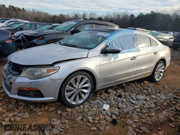 2010 Volkswagen CC with VIN WVWEU7AN9AE564778, listed as a Copart auction lot 43419875 with 166,968 mi miles and Salvage Title. Bid and sale history available at DreamBid. Image 1.