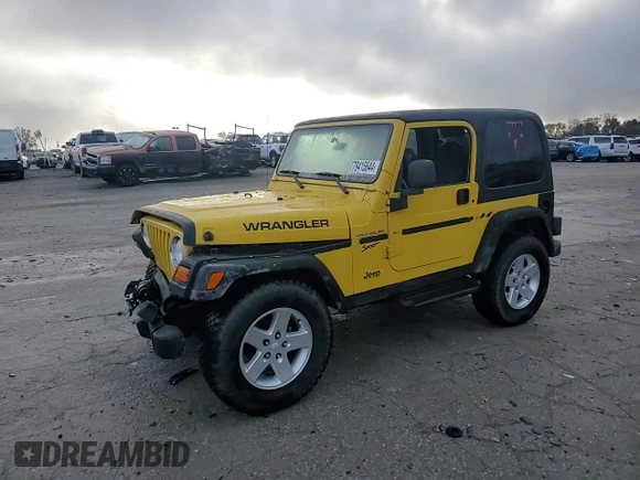 2002 Jeep Wrangler Sport with VIN 1J4FA49S12P708751, listed as a Copart auction lot 79415644 with 219,771 mi miles and Non Repairable. Bid and sale history available at carsss.com. Image 10.