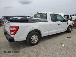 2021 Ford F-150 XL with VIN 1FTEX1CB8MKD88951, listed as a Copart auction lot 64674024 with 100,886 mi miles and Salvage title. Bid and sale history available at DreamBid. Image 3.