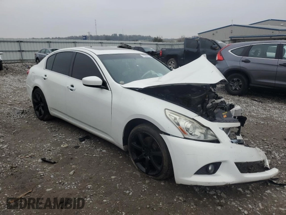 2013 Infiniti G37 Journey with VIN JN1CV6AP7DM305834, listed as a Copart auction lot 79284154 with 135,903 mi miles and Salvage title. Bid and sale history available at DreamBid. Image 4.