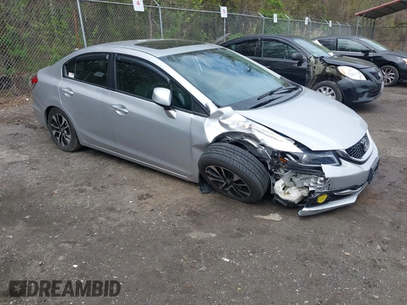 2013 Honda Civic EX with VIN 19XFB2F81DE036385, listed as a IAAI auction lot 42026958 with 158,338 mi miles and . Bid and sale history available at DreamBid. Image 1.