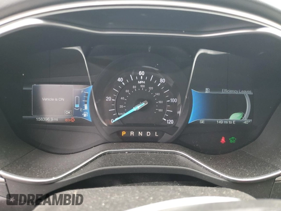2016 Ford Fusion SE Hybrid with VIN 3FA6P0LU7GR260819, listed as a Copart auction lot 52969335 with 158,396 mi miles and Salvage Title. Bid and sale history available at carsss.com. Image 9.