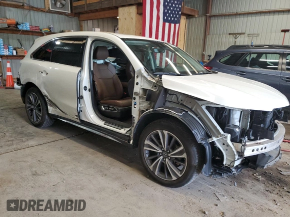 2019 Acura MDX Technology with VIN 5J8YD4H50KL016670, listed as a Copart auction lot 56820085 with 36,664 mi miles and Salvage title. Bid and sale history available at DreamBid. Image 4.