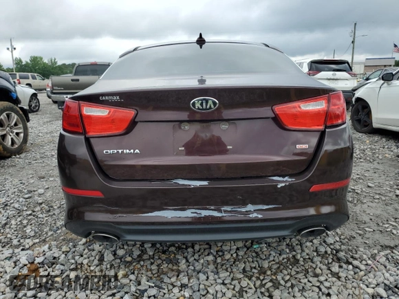2015 Kia Optima LX with VIN 5XXGM4A79FG433037, listed as a Copart auction lot 58428465 with 112,370 mi miles and Salvage title. Bid and sale history available at DreamBid. Image 6.
