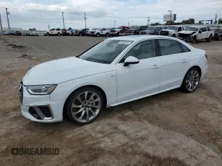 2022 Audi A4 S line Premium Plus with VIN WAUEAAF47NA014561, listed as a Copart auction lot 56898134 with 6,482 mi miles and Salvage Title. Bid and sale history available at DreamBid. Image 1.