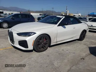 2024 BMW 4 Series M440i with VIN WBA53AT01RCR04950, listed as a Copart auction lot 56171265 with 11,365 mi miles and Salvage title. Bid and sale history available at DreamBid. Image 1.