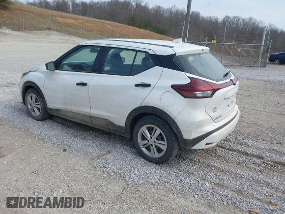 2022 Nissan Kicks S with VIN 3N1CP5BV3NL521872, listed as a IAAI auction lot 41693544 with 1 mi miles. Bid and sale history available at carsss.com. Image 3.